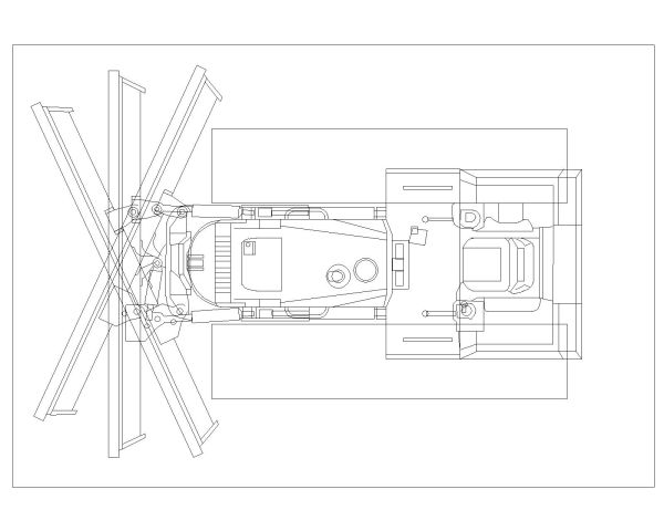 Russian Crawler Tractors & Bulldozers Drawing-6 CAD Block DWG AutoCAD Editable Drawing (Free Download)