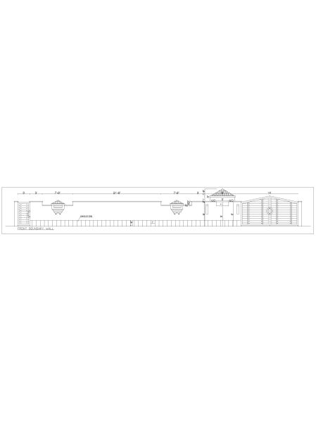 Safety & Low Heigh Boundary wall Architectural Drawing-5 . CAD block in DWG format free download.