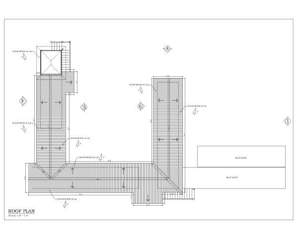 Shipping Container Overall Detailed Roof Plan