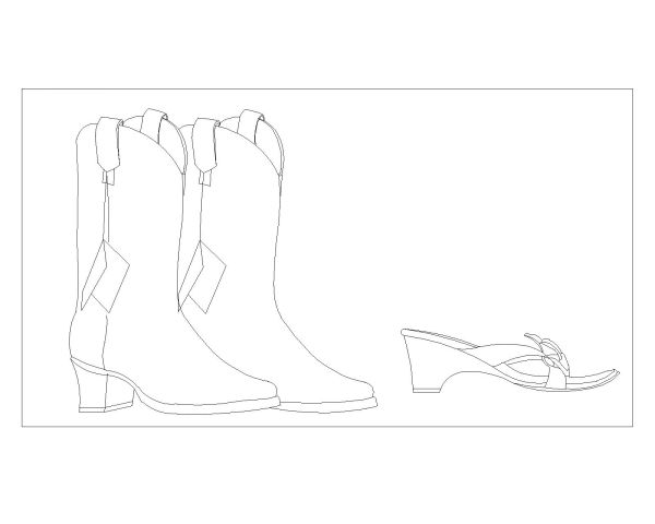“Shoes Symbols for AutoCAD-1
