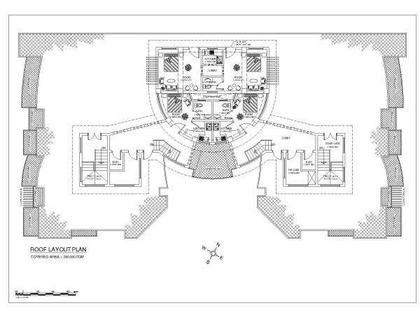 Free AutoCAD 2D Editable Drawings for Shoping Mall Floor & Foundation Plans with Elevations -13