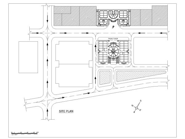 Free AutoCAD 2D Editable Drawings for Shoping Mall Floor & Foundation Plans with Elevations -14
