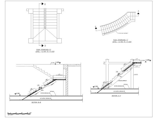Free AutoCAD 2D Editable Drawings for Shoping Mall Floor & Foundation Plans with Elevations -15