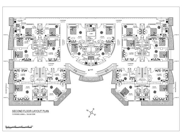 Free AutoCAD 2D Editable Drawings for Shoping Mall Floor & Foundation Plans with Elevations -1