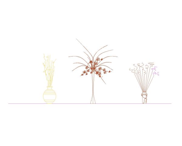 Free AutoCAD 2D Editable Drawings for Side Views of the Planters Elevations -3