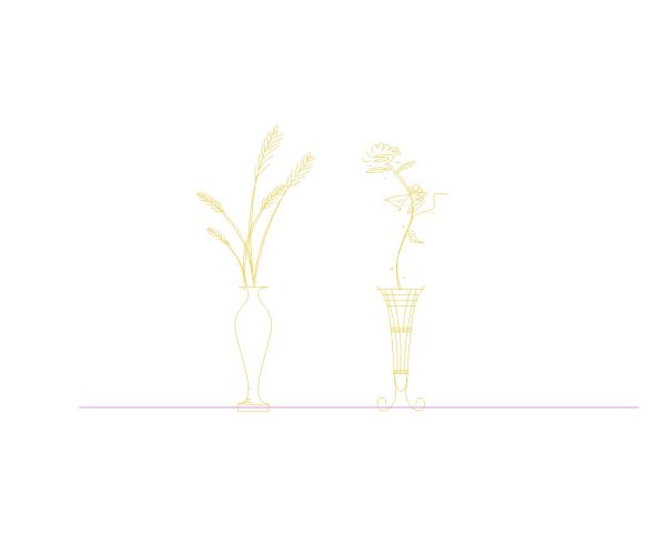 Free AutoCAD 2D Editable Drawings for Side Views of the Planters Elevations - 4