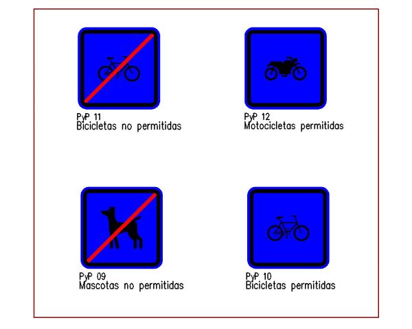 Signage Boards for Tourisms-12. CAD block in DWG format free download.