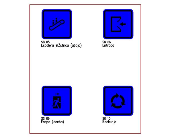 Signage Boards for Tourisms-16. CAD block in DWG format free download.