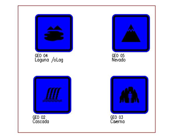 Signage Boards for Tourisms-1. CAD block in DWG format free download.