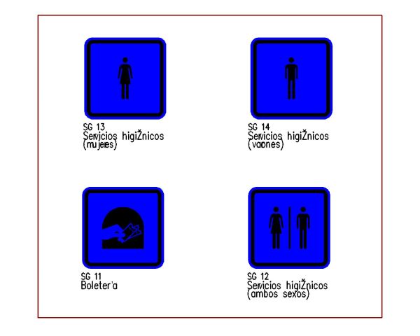 Signage Boards for Tourisms-20. CAD block in DWG format free download.