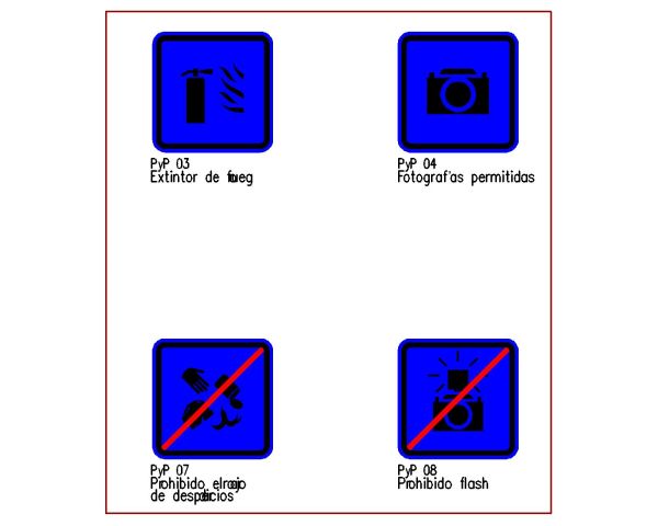 Signage Boards for Tourisms-5. CAD block in DWG format free download.