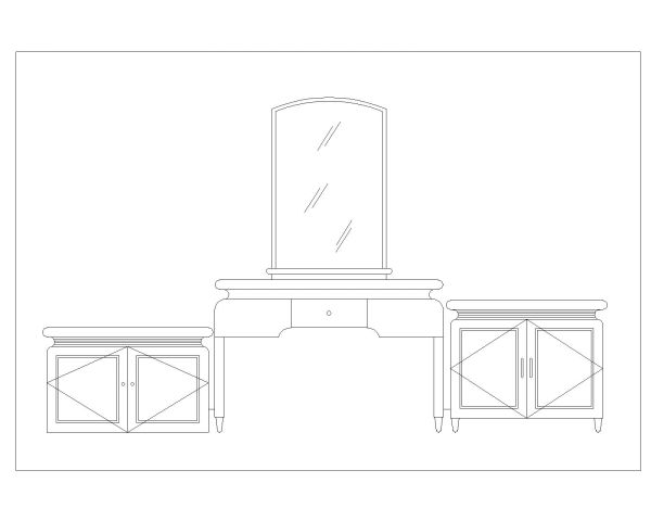 “Singar Table with Mirorrs for makeup-1