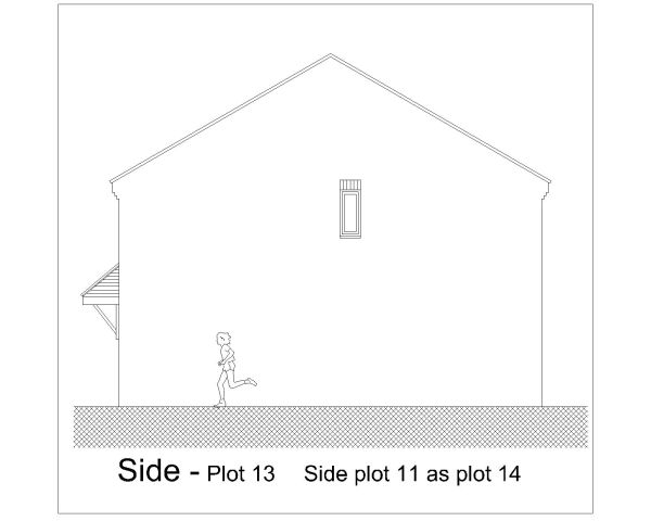Single line 2D Builing Elevation-2. CAD block in DWG format free download.