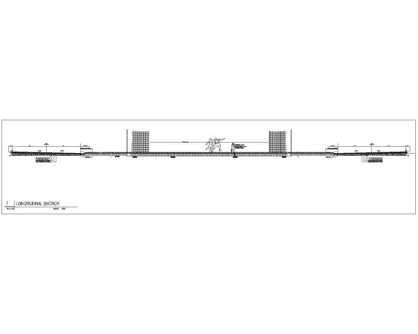 SOCCER FIELD LONGITUDINAL SECTION DRAWING. CAD block in DWG format free download.
