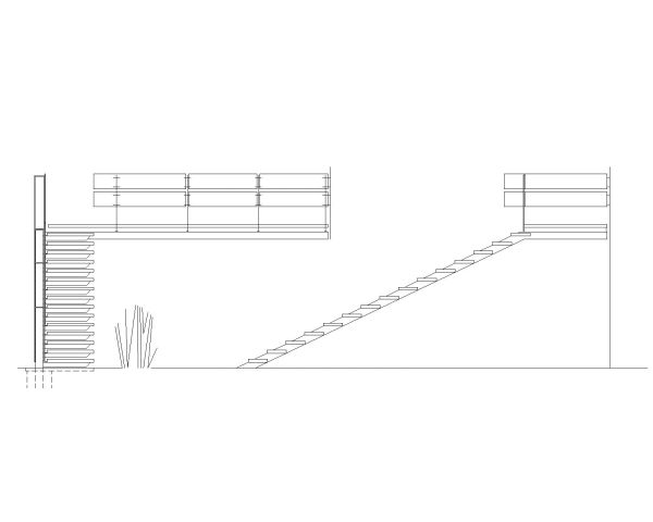 Stair Working Architectural Details Type-11. CAD block in DWG format free download.