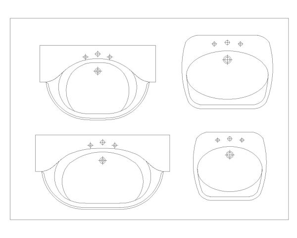 Free AutoCAD 2D Editable Drawings for Standard Sanitary Equipment Bathrooms & Toilets - 13