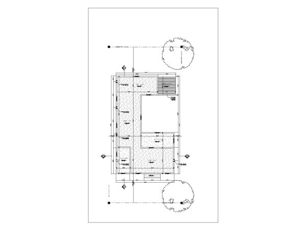 Free AutoCAD Drawing of Steel Building with H Beam & Metal Truss Upper Floor Plan