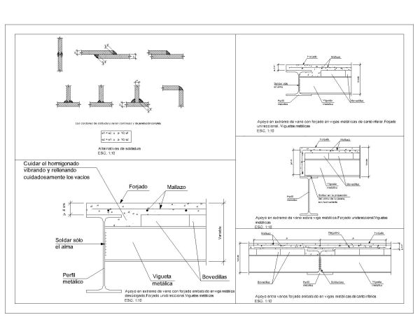 Free AutoCAD 2D Editable Drawings for Steel Girder fixing & fabrication details -2