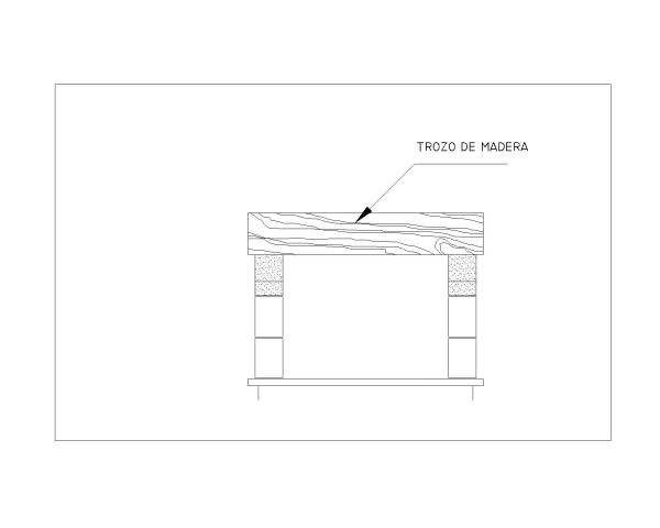 Stone-fireplace Sectional Views-9 Detail. CAD block in DWG format free download.