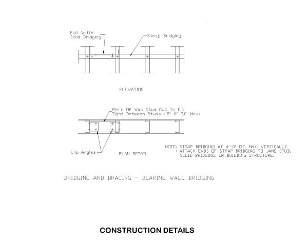 Strap Bridging Technical Sectional Details-4 Model. CAD block in DWG format free download.