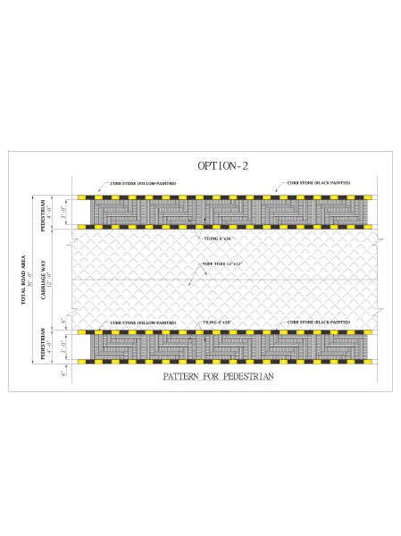 STREET TUFF RAVERS & WALKWAY CURBSTONE-Model-2. CAD block in DWG format free download.