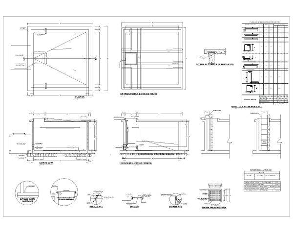Free AutoCAD 2D Editable Drawings for Supported Reservoir of 11CUM