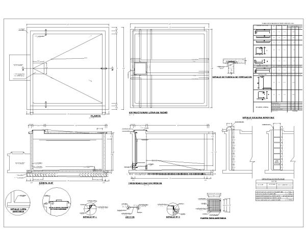 Free AutoCAD 2D Editable Drawings for Supported Reservoir of 18 CUM