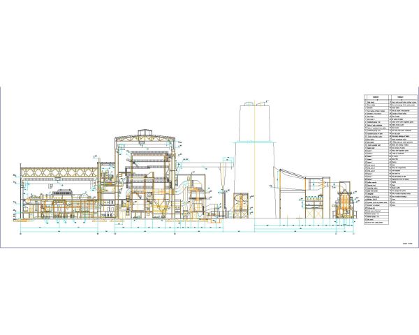 THERMAL POWER STATION Detailed Drawing. CAD block in DWG format free download.