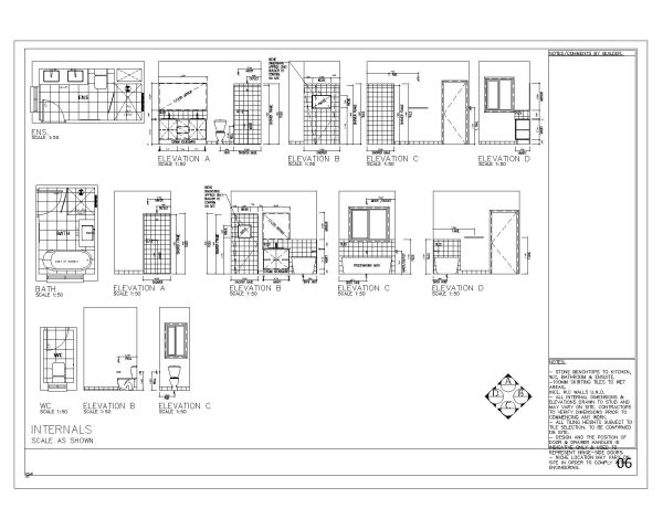 Free AutoCAD 2D Editable Drawings for Tinny & Sloping Roof House complete drawing set - 26