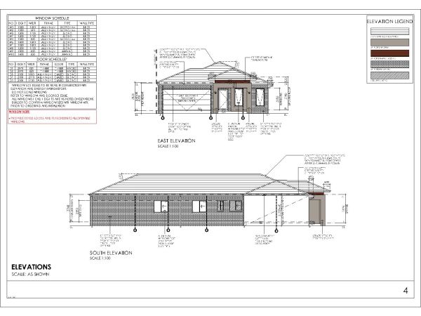Free AutoCAD 2D Editable Drawings for Tinny & Sloping Roof House complete drawing set - 6