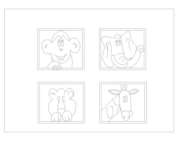 Toys Symbols for Childrens Type-3. CAD block in DWG format free download.