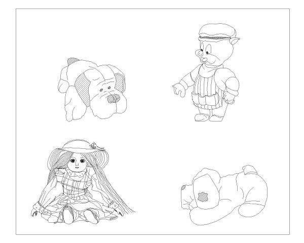 Toys Symbols for Childrens Type-4. CAD block in DWG format free download.
