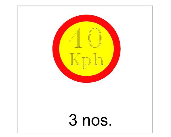 Free AutoCAD 2D Editable Drawings for Traffic Diversion for Detour Area Sign Boards- 2