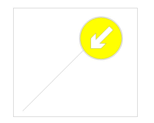 Free AutoCAD 2D Editable Drawings for Traffic Diversion for Detour Area Sign Boards- 25