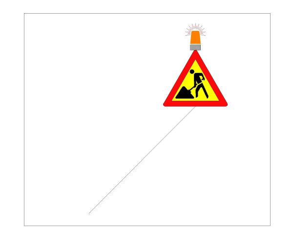 Free AutoCAD 2D Editable Drawings for Traffic Diversion for Detour Area Sign Boards- 29