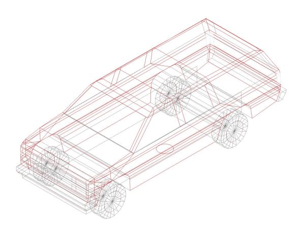 Free AutoCAD 3D Editable Model of Trucks & Wagon in 3D_ 25