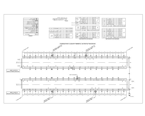 Free AutoCAD 2D Editable Drawings for General Plan for Tunnels Safety Equipment