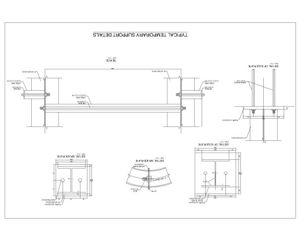 Free AutoCAD 2D Editable Drawings for Tunnel Typical Temporary Supporting Details