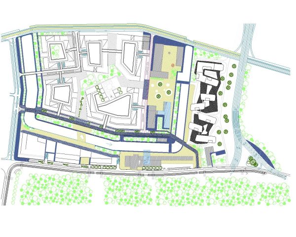 Urban Planning Landscaping Design-Model Architectural Drawing. CAD block in DWG format free download.
