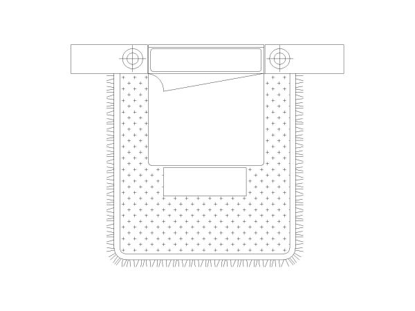 Free AutoCAD 2D Editable Drawings for US Bed Design Top View (Plan with accurate sizes)-5