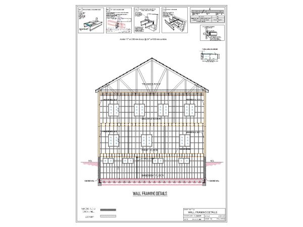 US Smart House Wooden Structure Wall Framing Details-6. CAD block in DWG format free download.