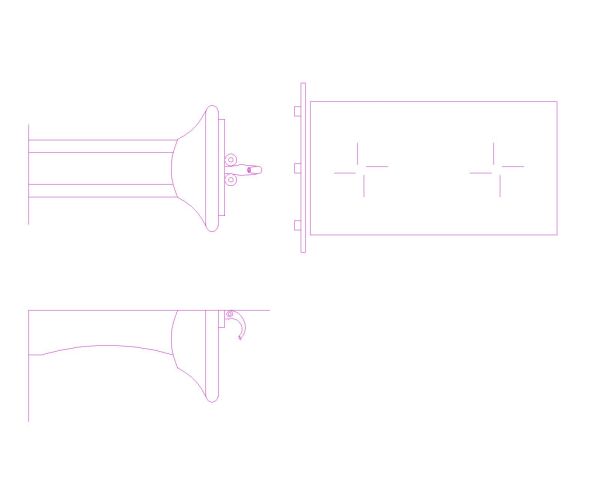 Free AutoCAD 2D Editable Drawings for Wasbasin Design - 9