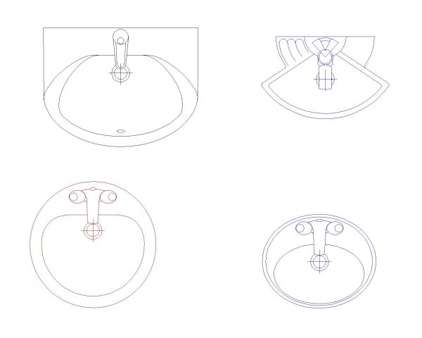 Free AutoCAD 2D Editable Drawings for Wasbasin New 2026 Design - 11