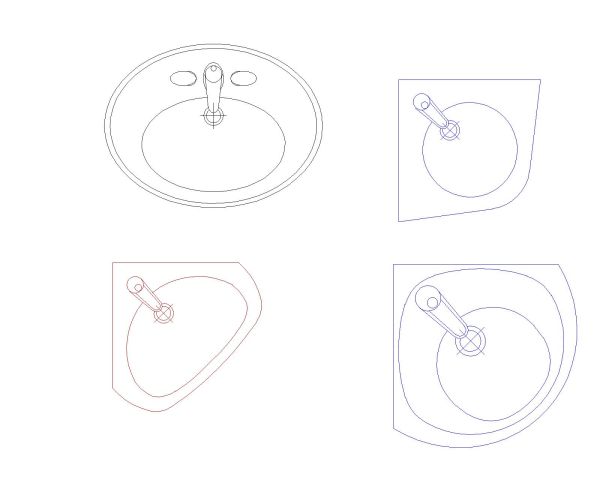 Free AutoCAD 2D Editable Drawings for Wasbasin New 2026 Design - 12
