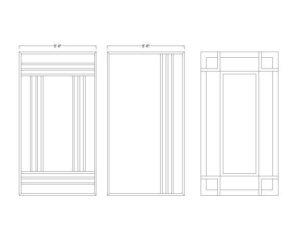 Free AutoCAD 2D Editable Drawings for Windows Grill Design - 001
