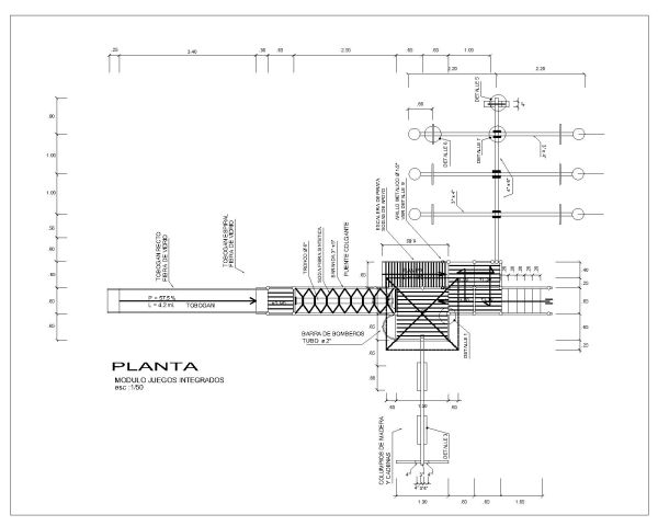 Free AutoCAD 2D Editable Drawings of Wooden Riders Playground Layout Plan