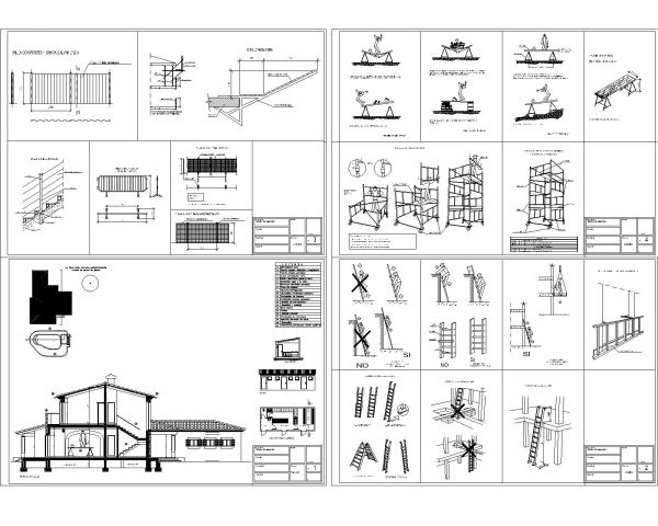 Free AutoCAD 2D Editable Drawings for Wooden fabrication Work details