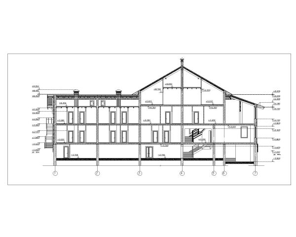 Free AutoCAD 2D Editable Drawing of Wooden Hotel Design Section_2