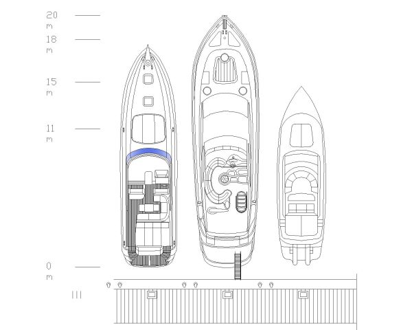 yachts_3-Model - Architectural Drawing. CAD block in DWG format free download.