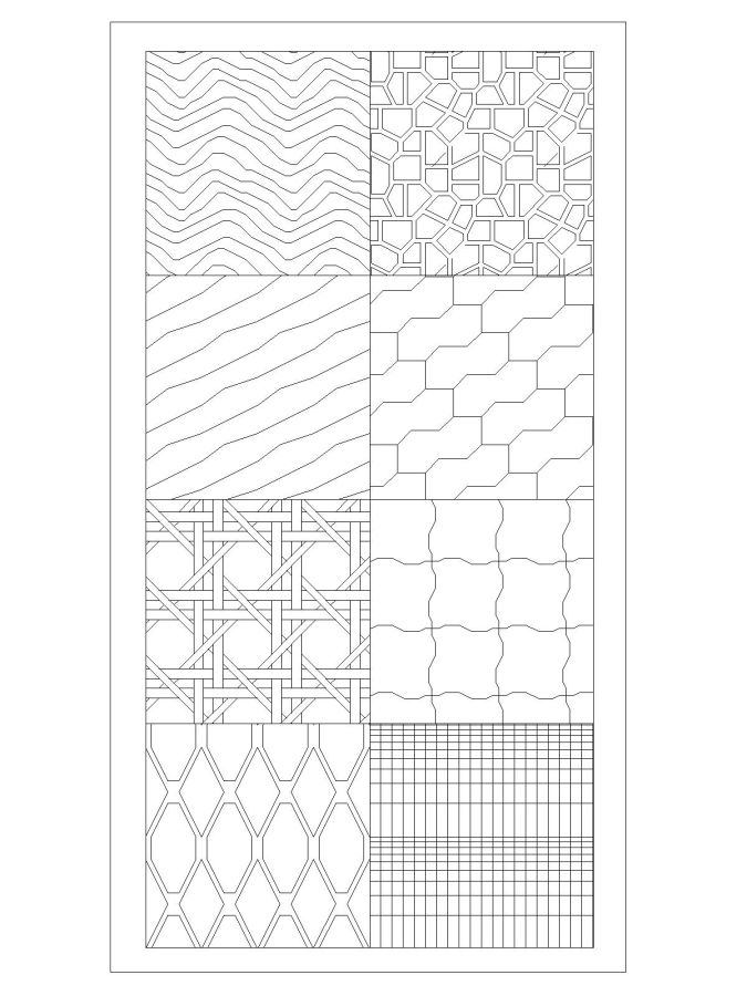 Free “AutoCAD Unique Hatches Style_16 | Thousands of free CAD blocks